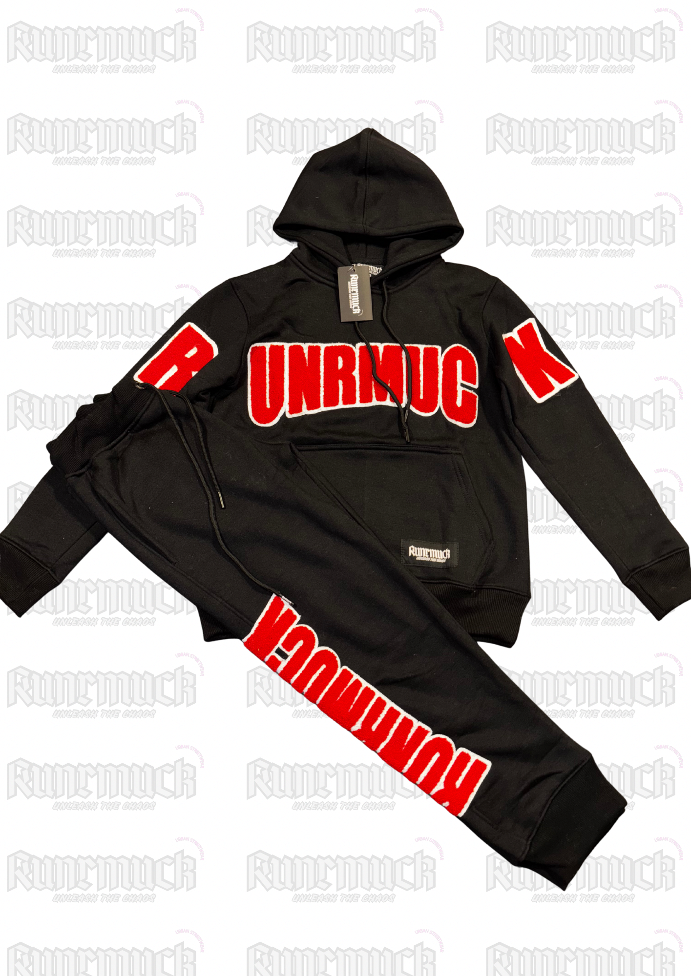 Chenille Embroidery Tracksuit